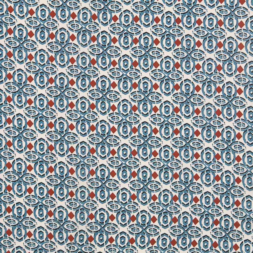 Ethnischer Viskose-Denim in Blau - Ribes y Casals