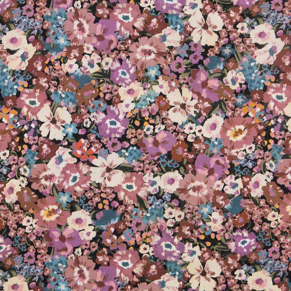 Viskose Floral Rosa Make-up - Ribes y Casals