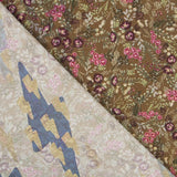 Viskose Floral Khaki Grün - Ribes y Casals