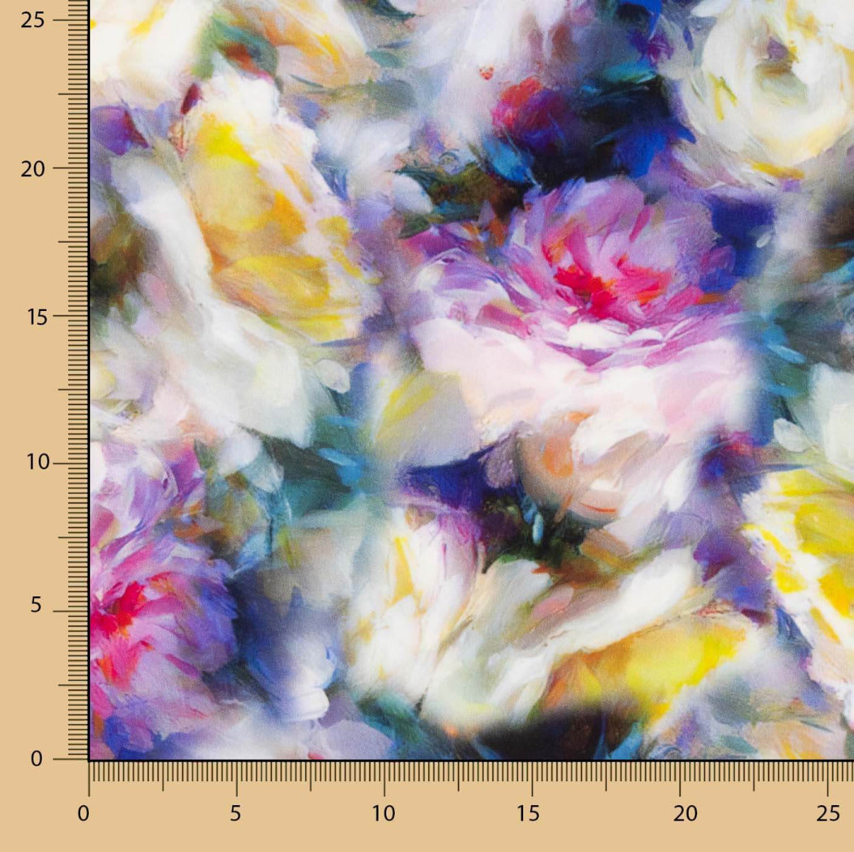 Viskose Gedruckt Floral Pastell - Ribes y Casals