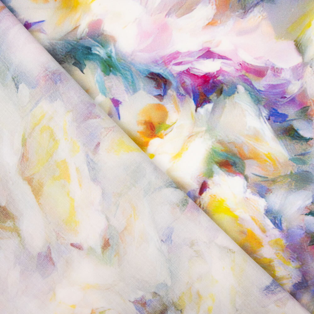 Viskose Gedruckt Floral Pastell - Ribes y Casals