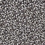 Viskose Blumen Feld Schwarz - Ribes y Casals