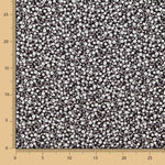 Viskose Blumen Feld Schwarz - Ribes y Casals