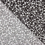 Viskose Blumen Feld Schwarz - Ribes y Casals