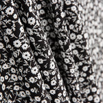 Viskose Blumen Feld Schwarz - Ribes y Casals