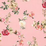 Viskose Blumen Rosa - Ribes y Casals