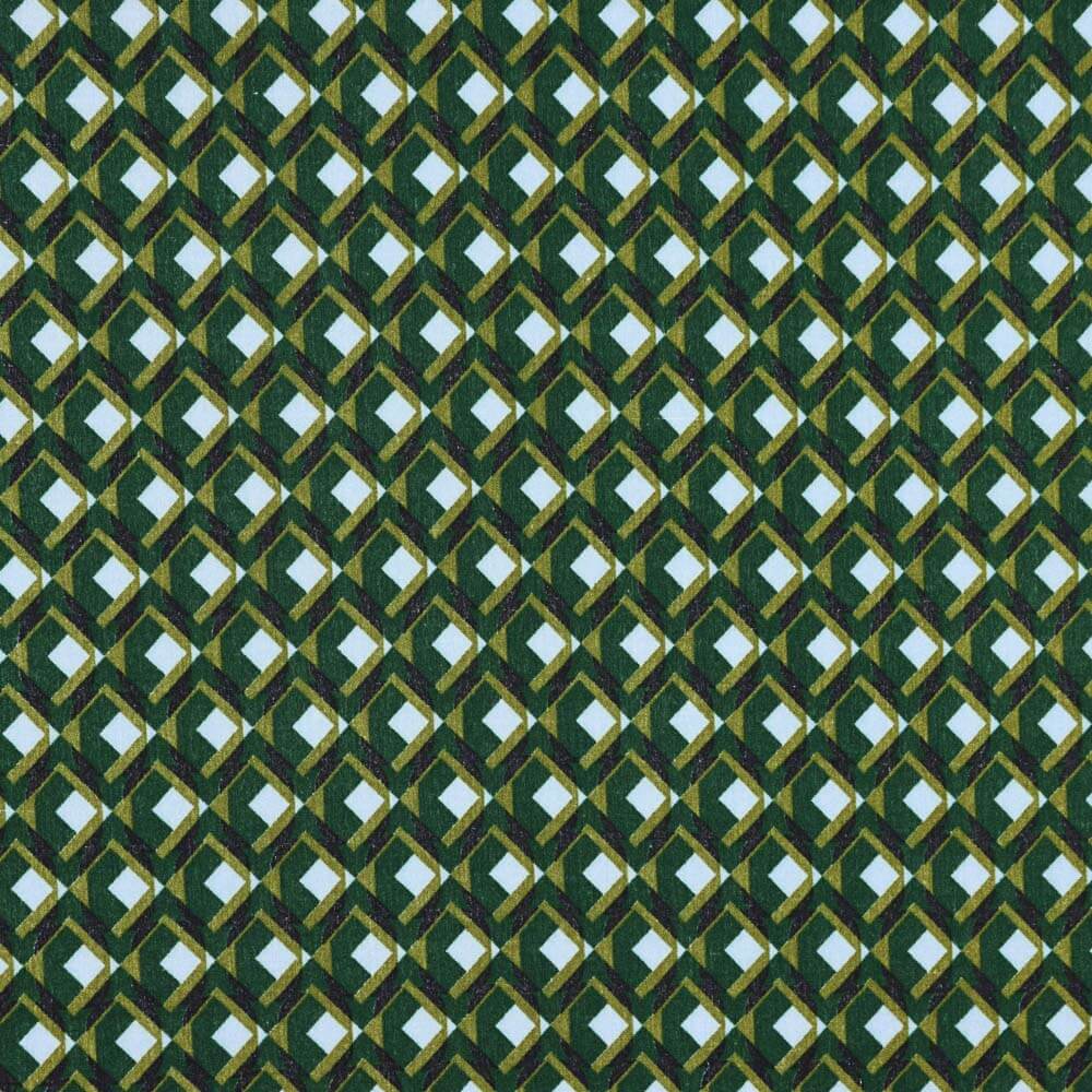 Viskose Geometrisches Juwel Grün - Ribes y Casals