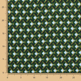 Viskose Geometrisches Juwel Grün - Ribes y Casals