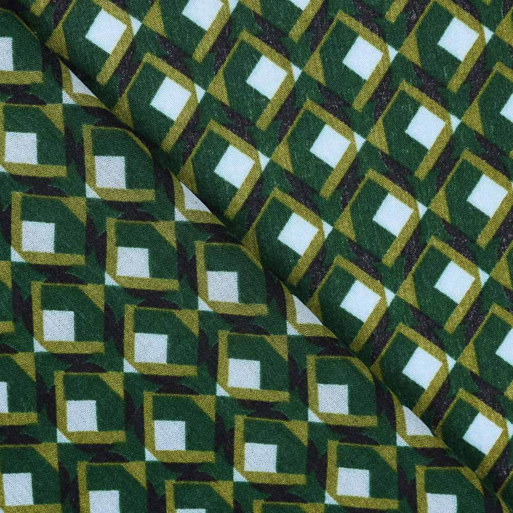 Viskose Geometrisches Juwel Grün - Ribes y Casals