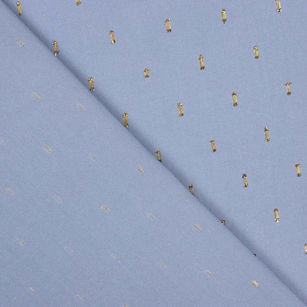 Viskose Lurex Blau Denim - Ribes y Casals