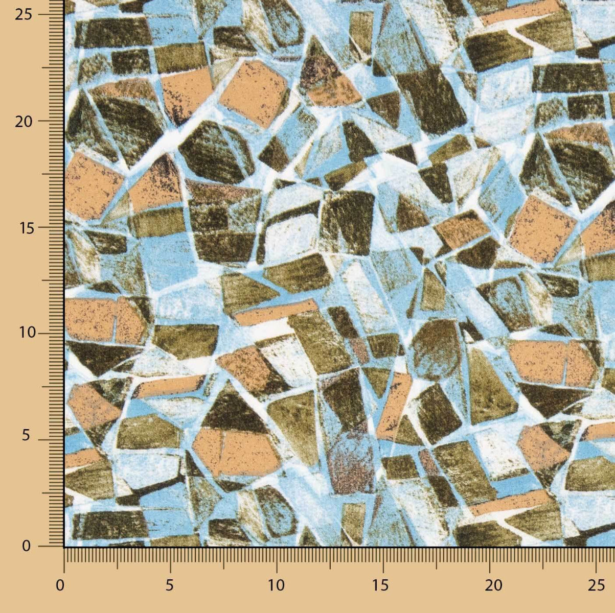 Viskose Mosaik Blau - Ribes y Casals