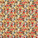 Viskose Mosaik Rot - Ribes y Casals