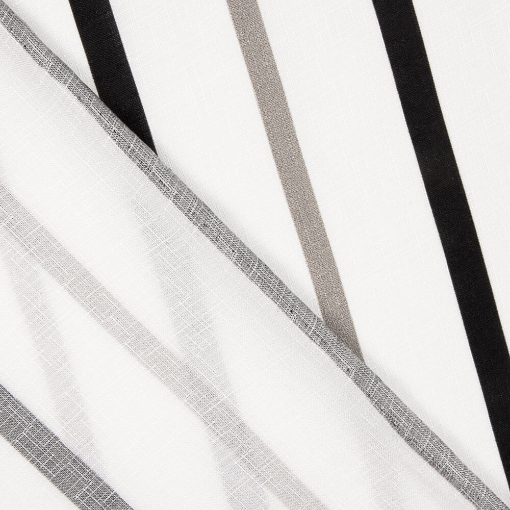 Viskose Schwarz gestreift - Ribes y Casals