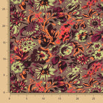Viskose Sanli Blumen Braun - Ribes y Casals