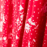 Viskose Polka Dots Floral Rot - Ribes y Casals