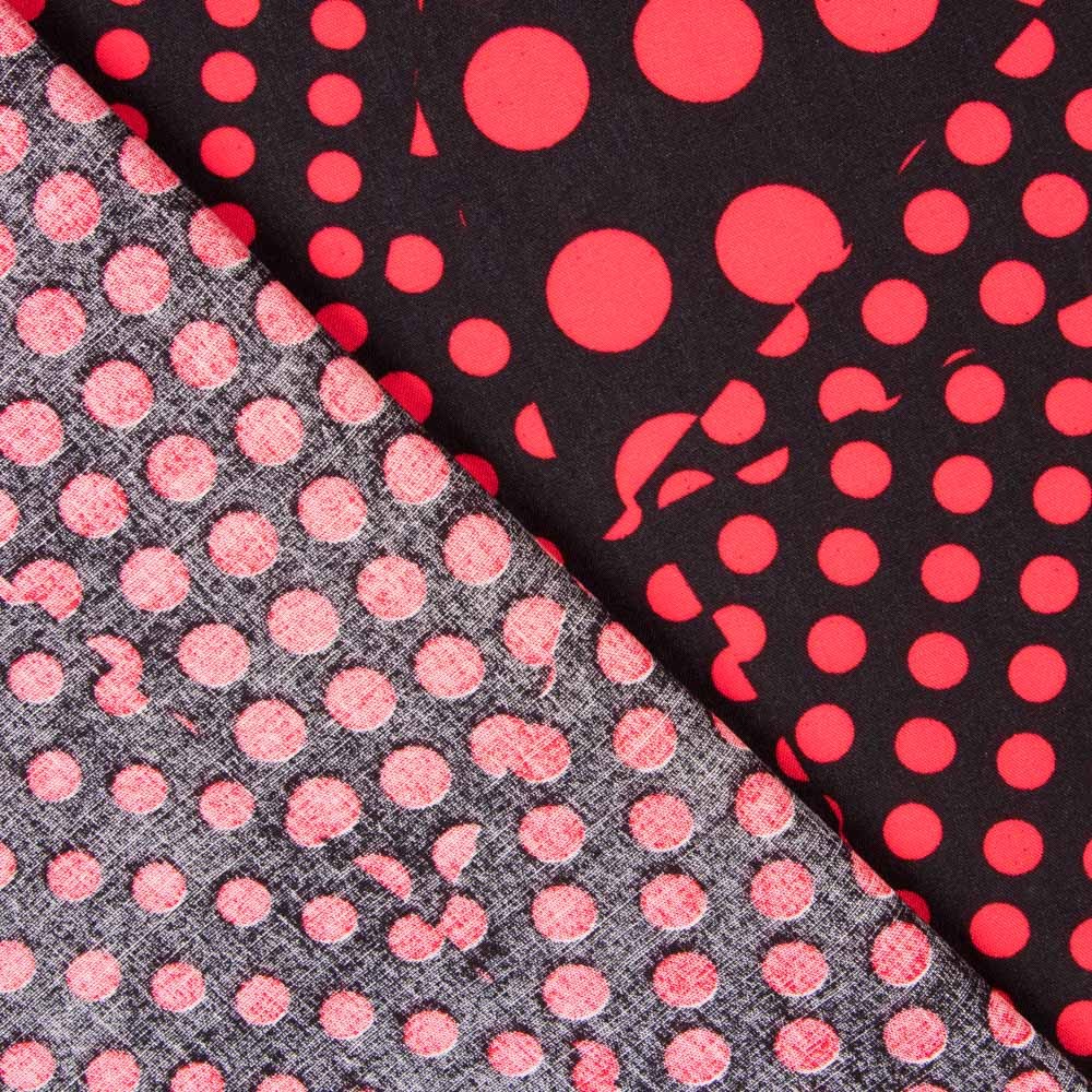 Viskose Polka Dots Patchwork - Ribes y Casals