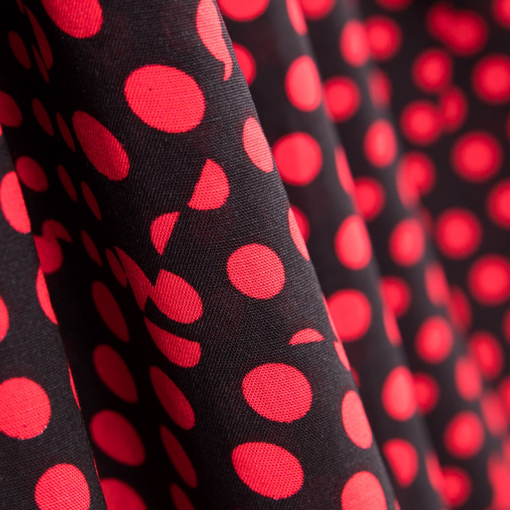 Viskose Polka Dots Patchwork - Ribes y Casals