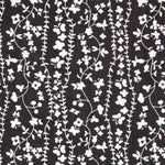 Viskose Florale Volants Schwarz - Ribes y Casals