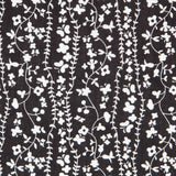 Viskose Florale Volants Schwarz - Ribes y Casals
