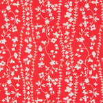 Viskose Floral Volants Rot - Ribes y Casals