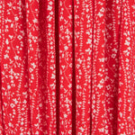 Viskose Floral Volants Rot - Ribes y Casals