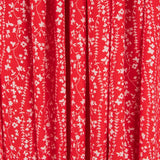 Viskose Floral Volants Rot - Ribes y Casals