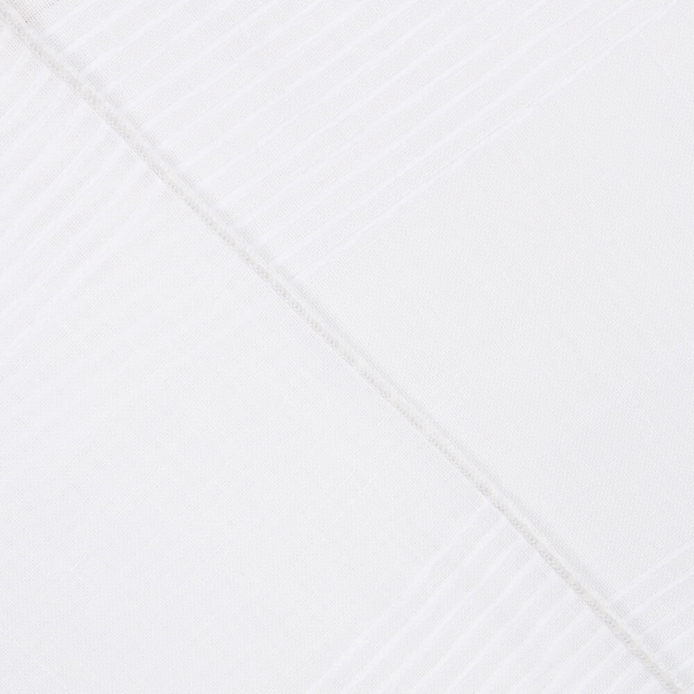 Leinen Multi-Striped Sheer Net Vorhang Weiß - Ribes y Casals