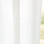 Leinen Multi-Striped Sheer Net Vorhang Weiß - Ribes y Casals