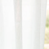 Leinen Multi-Striped Sheer Net Vorhang Weiß - Ribes y Casals