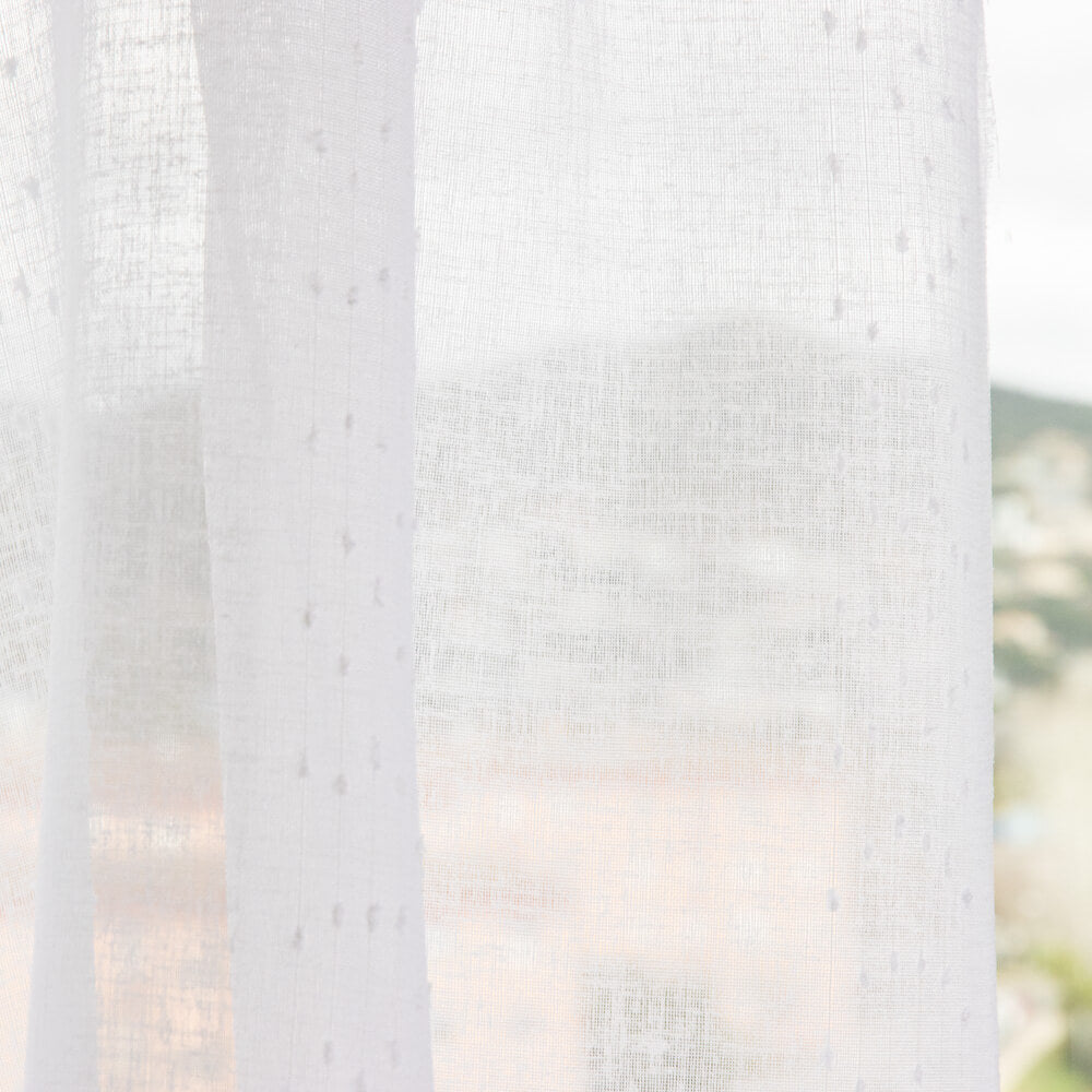 Weißer Plumeti Regen Netz Vorhang - Ribes y Casals