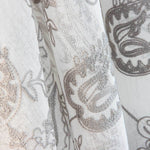 Bestickter Netzvorhang Cachemire Taupe - Ribes y Casals