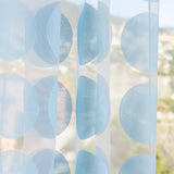Geometrischer Print Netzvorhang Hellblau - Ribes y Casals