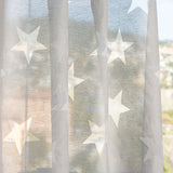 Devoré Stars Transparenter Netzvorhang Grau - Ribes y Casals