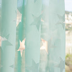 Devoré Stars Water Green Gardine - Ribes y Casals
