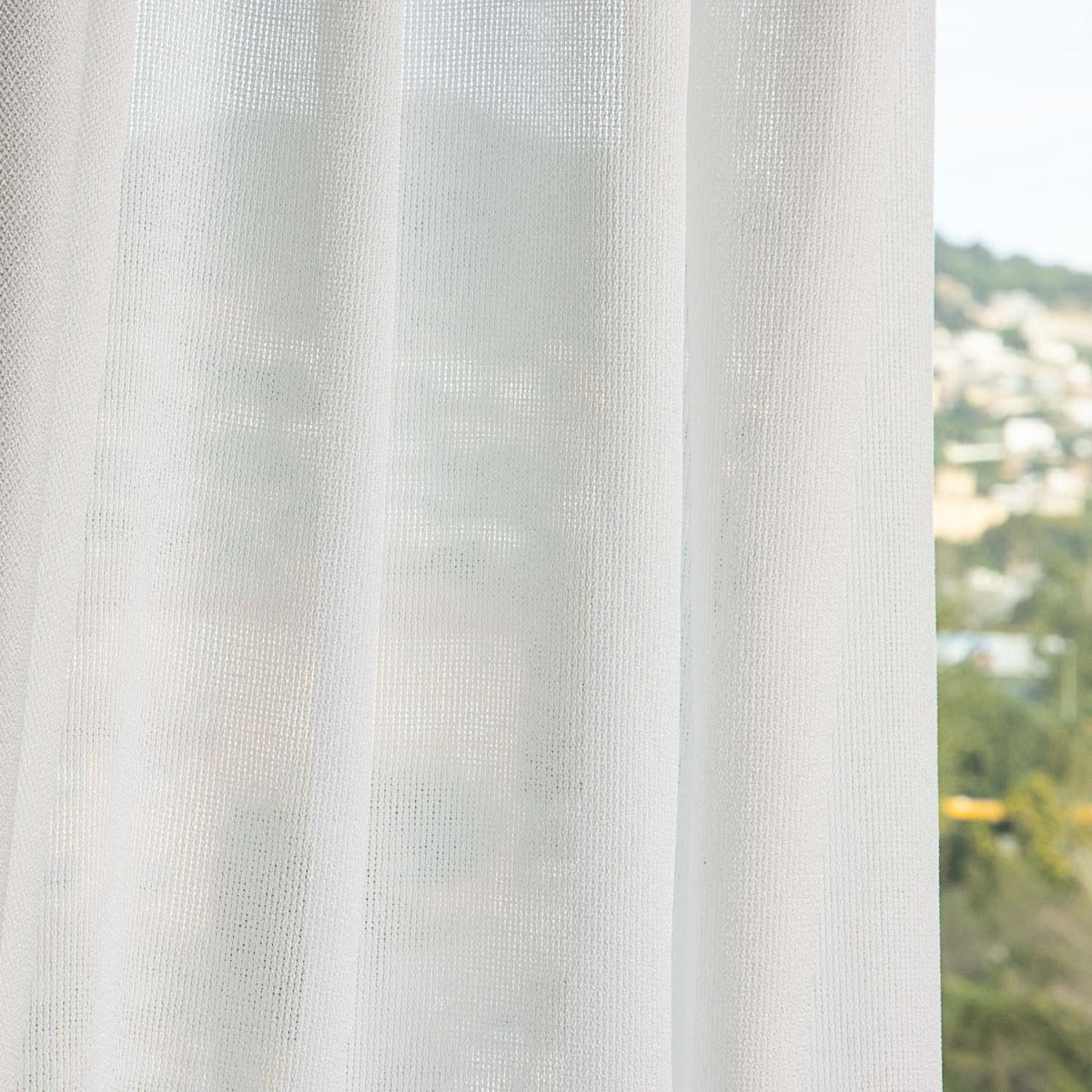 Jacquard-Netzvorhang Naturweiß - Verschiedene Größen x Breite 280 cm - Ribes y Casals
