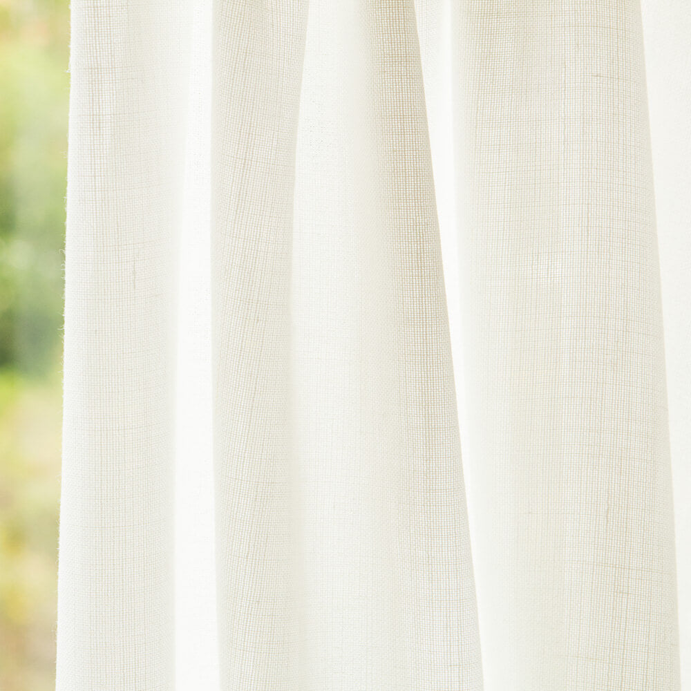 Calabria Ecru Rustic Dense Sheer Net Curtain - Ribes y Casals