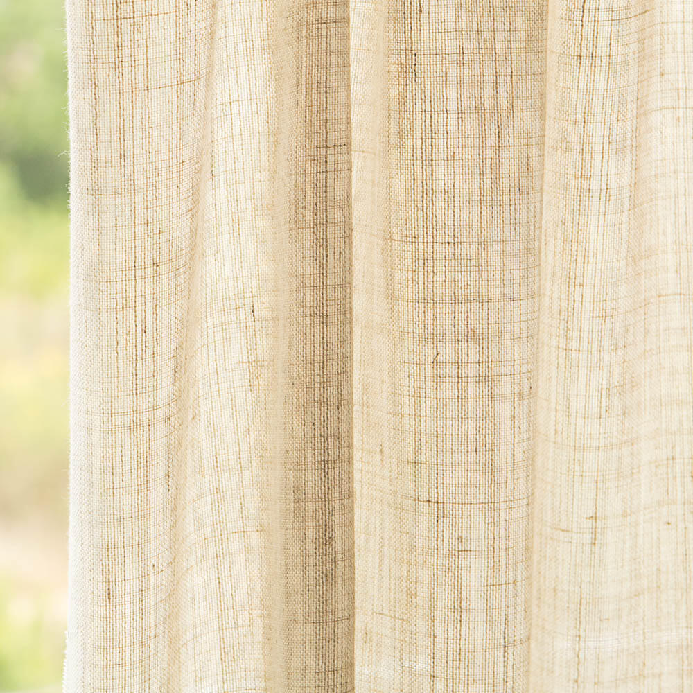 Calabria Natural Rustic Dense Sheer Net Curtain - Ribes y Casals