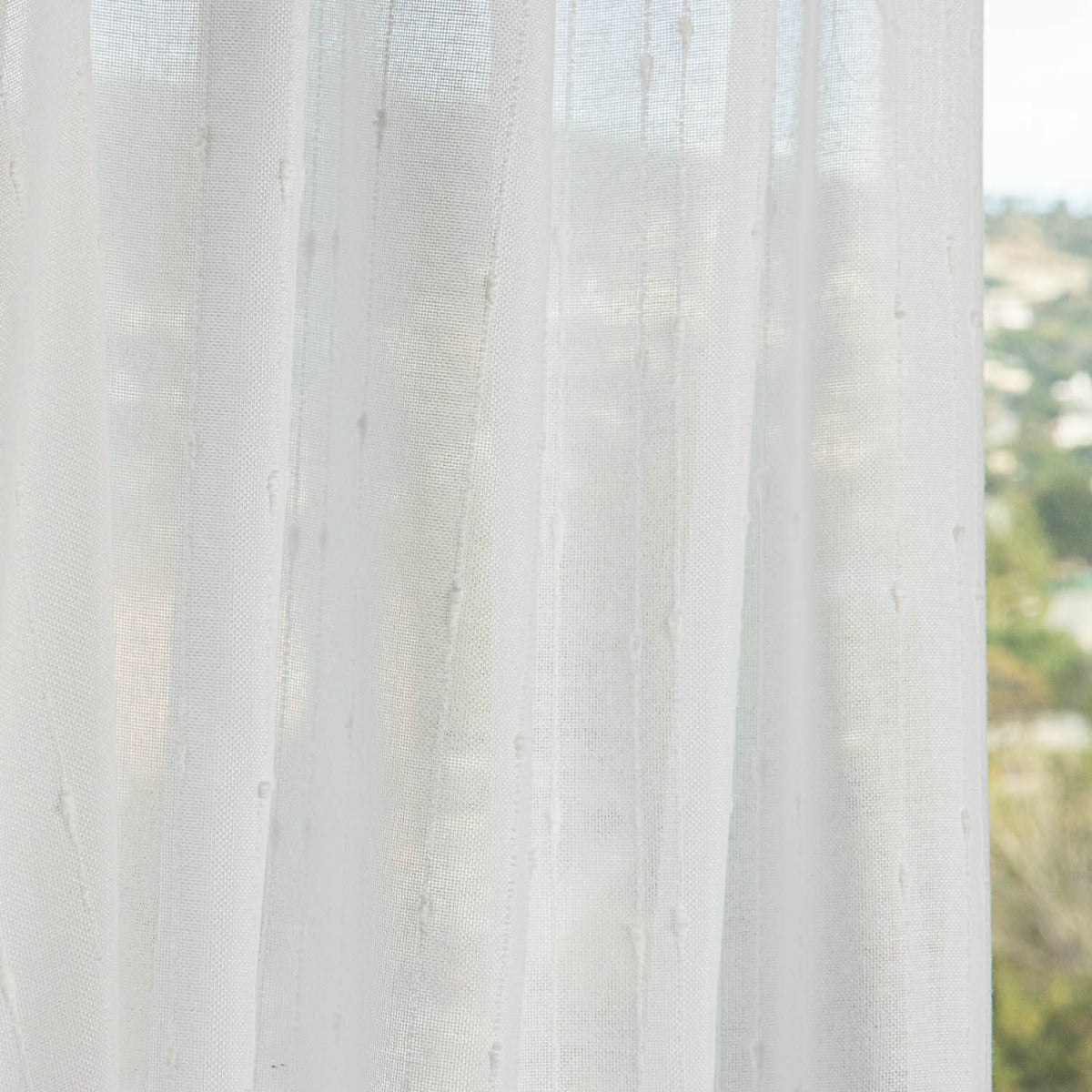 Plumeti Scherbenvorhang Polyester Naturweiß - Ribes y Casals