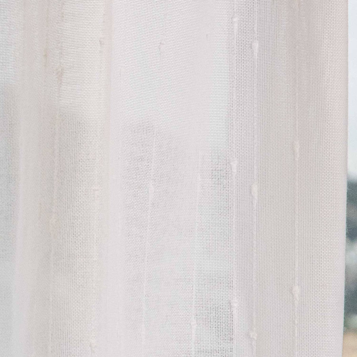 Polyester Plumeti Netz Netzvorhang Weiß - Ribes y Casals