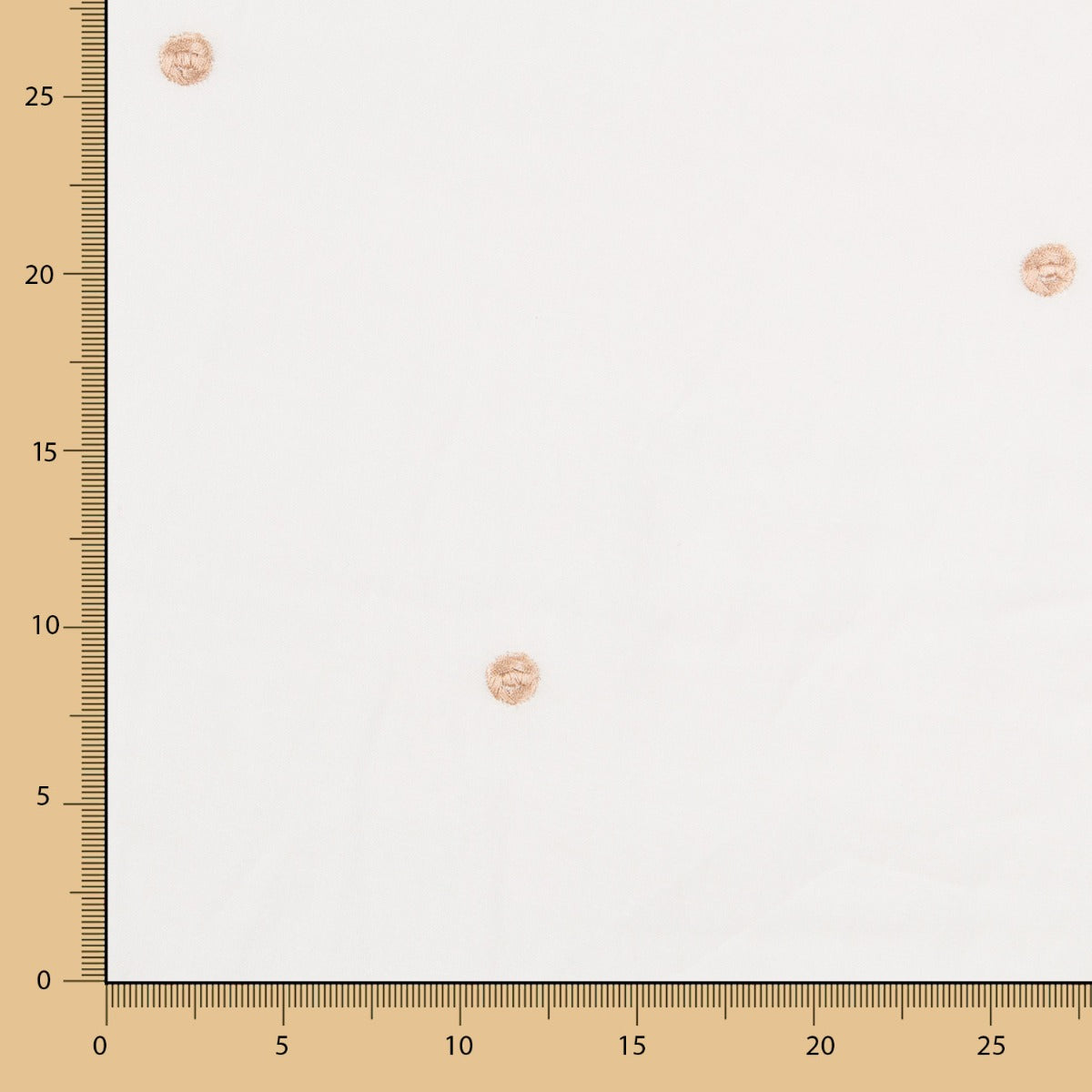 Polyester Gardine Circles Camel - Ribes y Casals