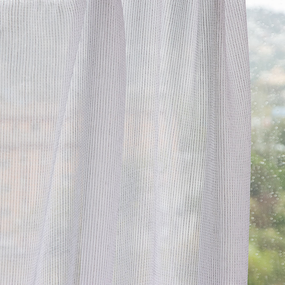 Panama Weft Sheer Net Curtain Stone - Ribes y Casals