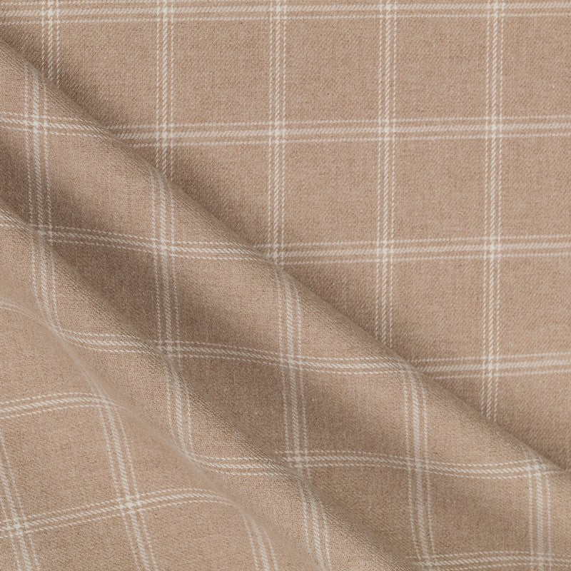 Beige karierter Flanell Viyela - Ribes y Casals