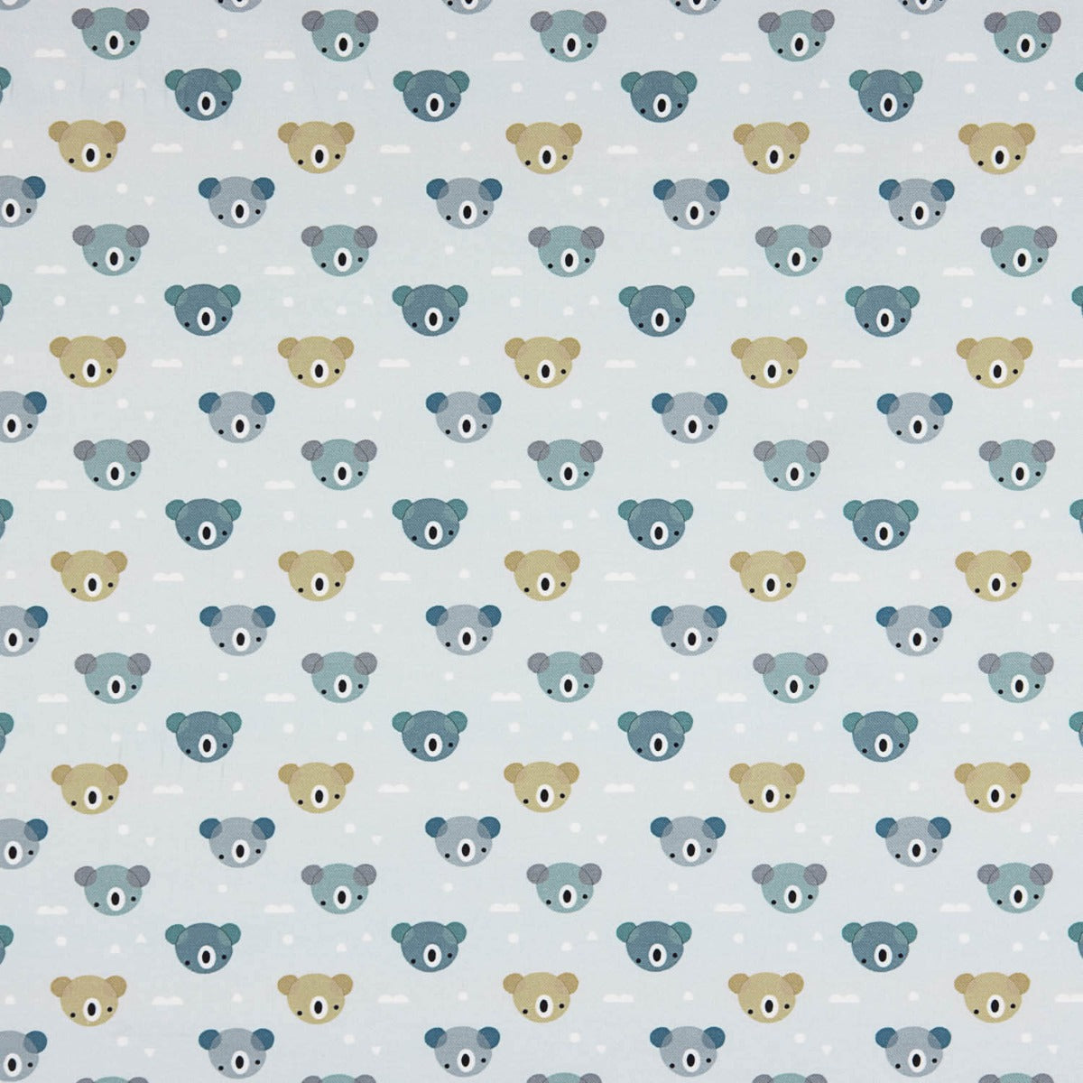 Viyela Baumwolle Teddybär Blau - Ribes y Casals