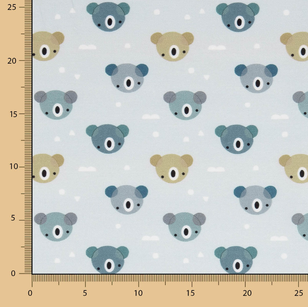 Viyela Baumwolle Teddybär Blau - Ribes y Casals