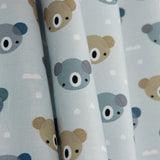 Viyela Baumwolle Teddybär Blau - Ribes y Casals