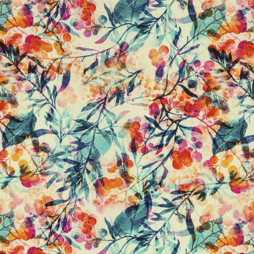 Voile Baumwolle Gelb Wald - Ribes y Casals