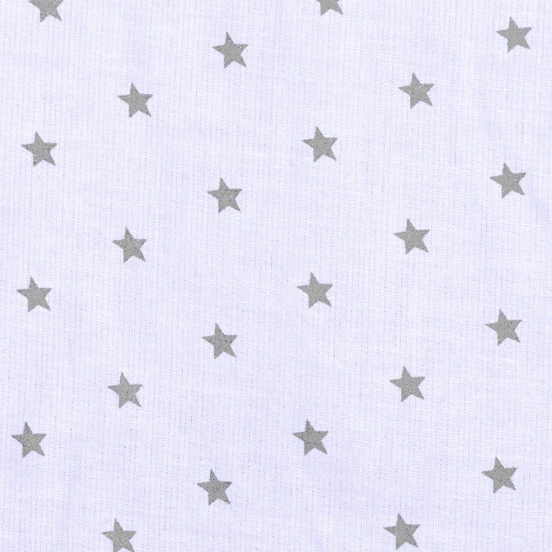 Voile Baumwolle Sterne Weiß - Ribes y Casals