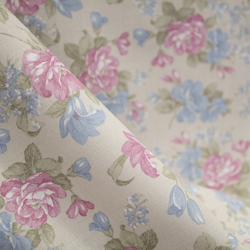 Voile Baumwolle Floral Vintage Beige - Ribes y Casals