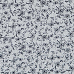 Blauer geblümter Baumwoll-Voile - Ribes y Casals