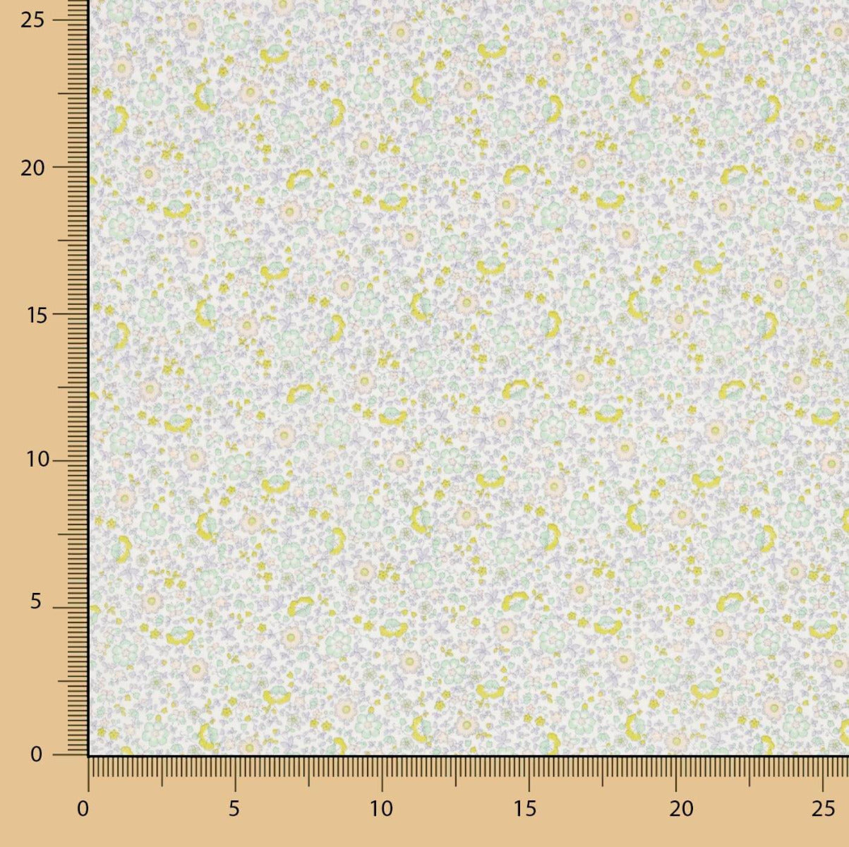 Voile Baumwolle Blumen Nansy - Ribes y Casals